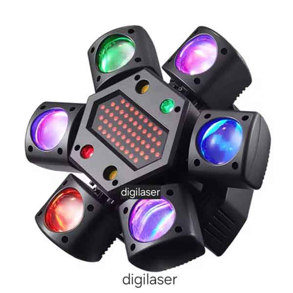 مینی مووینگ بیم رقص نور کینگ کونگ 6 بازو مدل KG-03